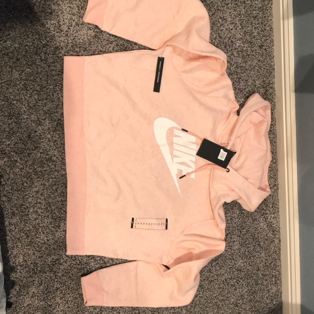 Nike Crop Hoodie Baby pink